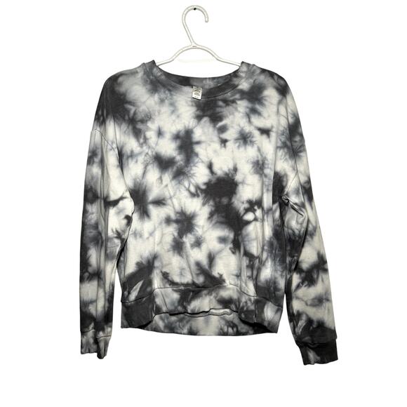 90 Degree by reflex tie dye crew neck sweater womens medium lounge eclectic - Picture 1 of 4